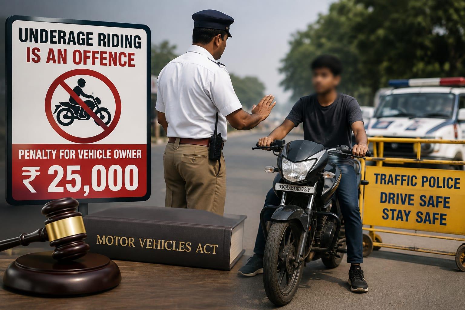 Bhatkal: Murdeshwar police record fifth fine in underage riding crackdown