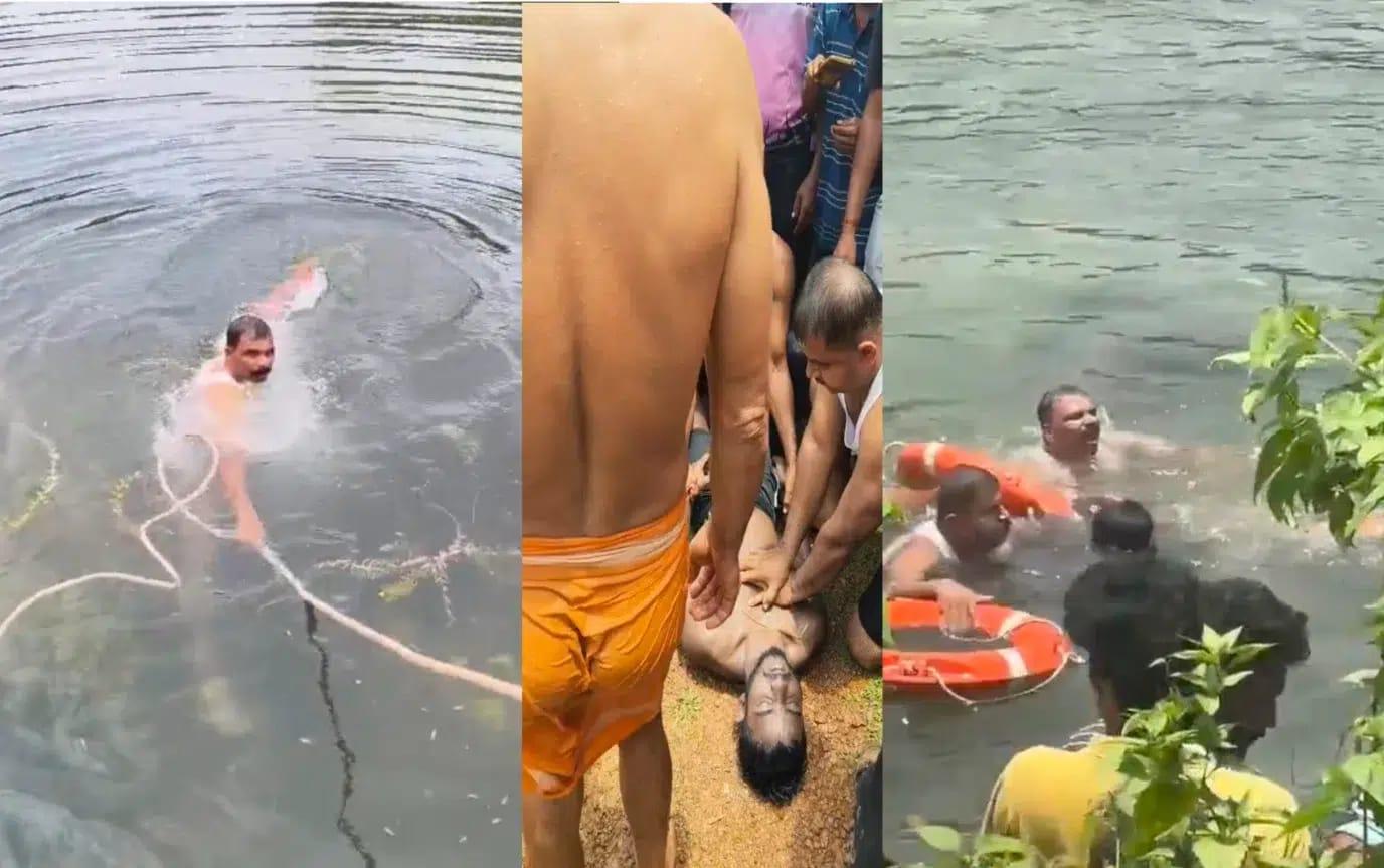 18-year-old student drowns in pond in Kumta; PSI enters water to retrieve body