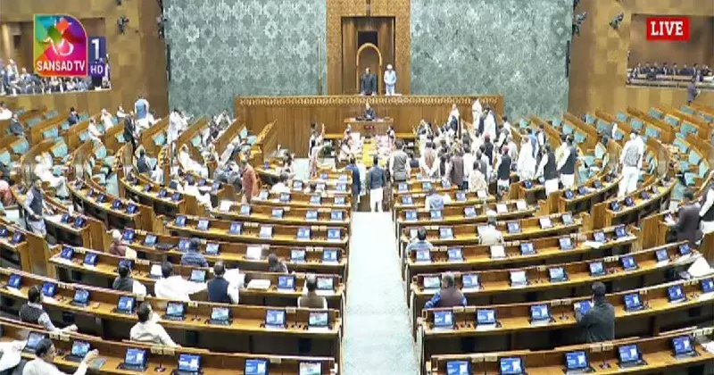 Lok Sabha adjourned till 2 PM as Opposition demands Rahul Gandhi speak before Budget debate