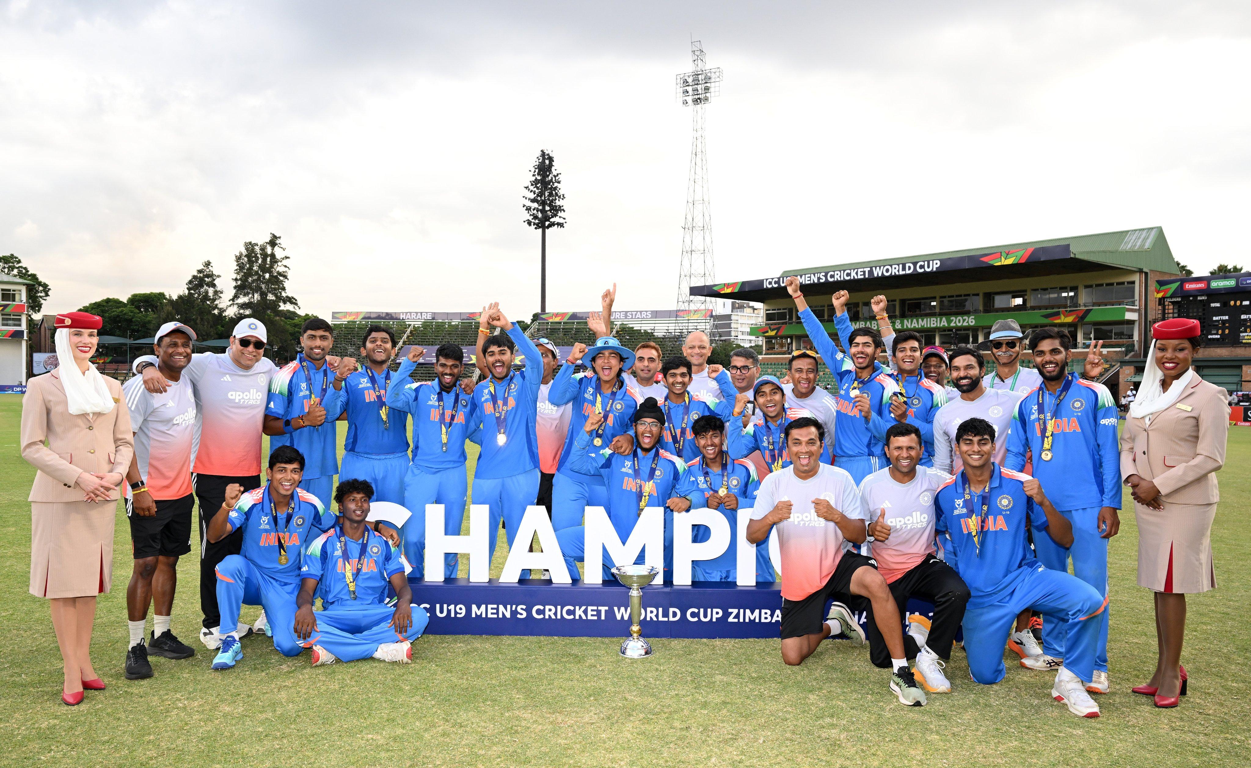 India clinch sixth U-19 World Cup as Sooryavanshi shines