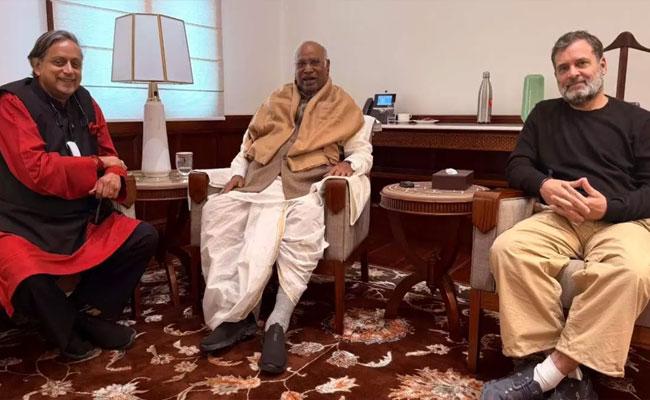 “All is well, we’re on the same page”: Shashi Tharoor after talks with Kharge and Rahul Gandhi