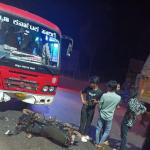 Rider killed after bus rams into bike in Honnavar