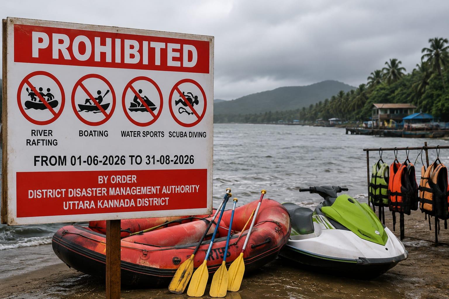 Uttara Kannada bans boating, rafting and water sports till August 31