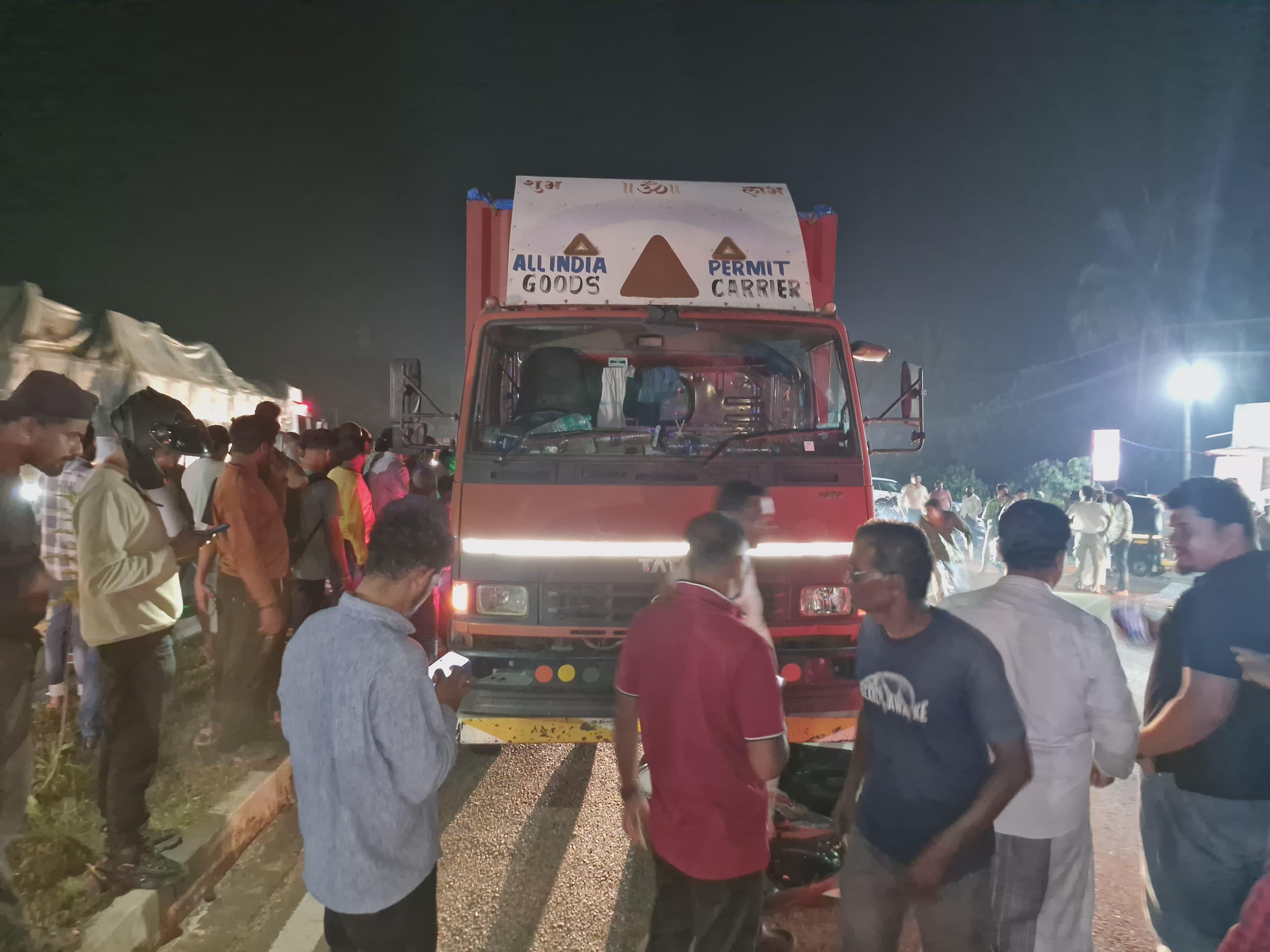 Scooter rider killed in container collision near Bhatkal; locals seek underpass, traffic signals