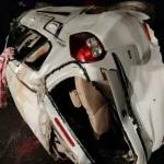 Three killed as car overturns while trying to avoid truck in Dharwad
