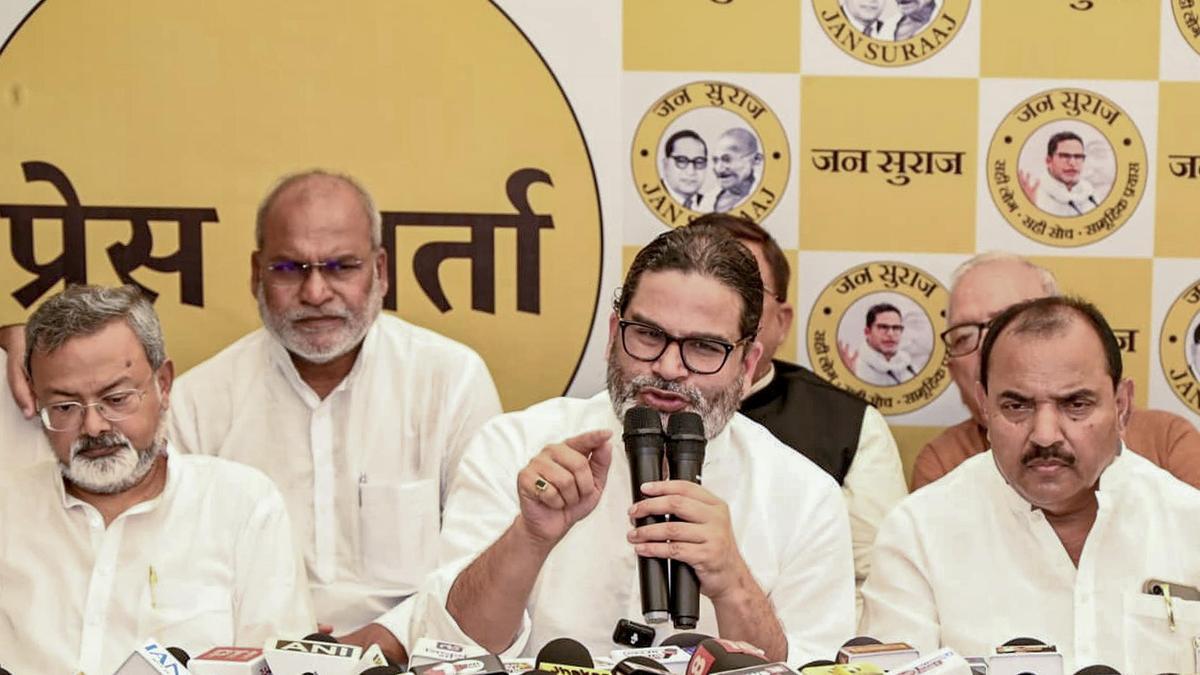 Jan Suraaj Party names five candidates for upcoming Bihar MLC elections