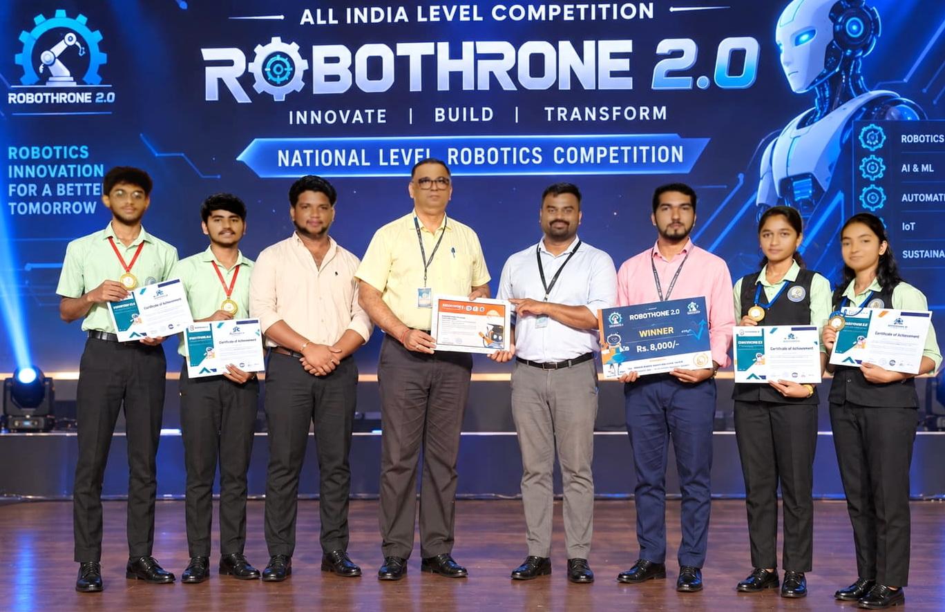 Bhatkal students win top prizes in national-level robotics competition