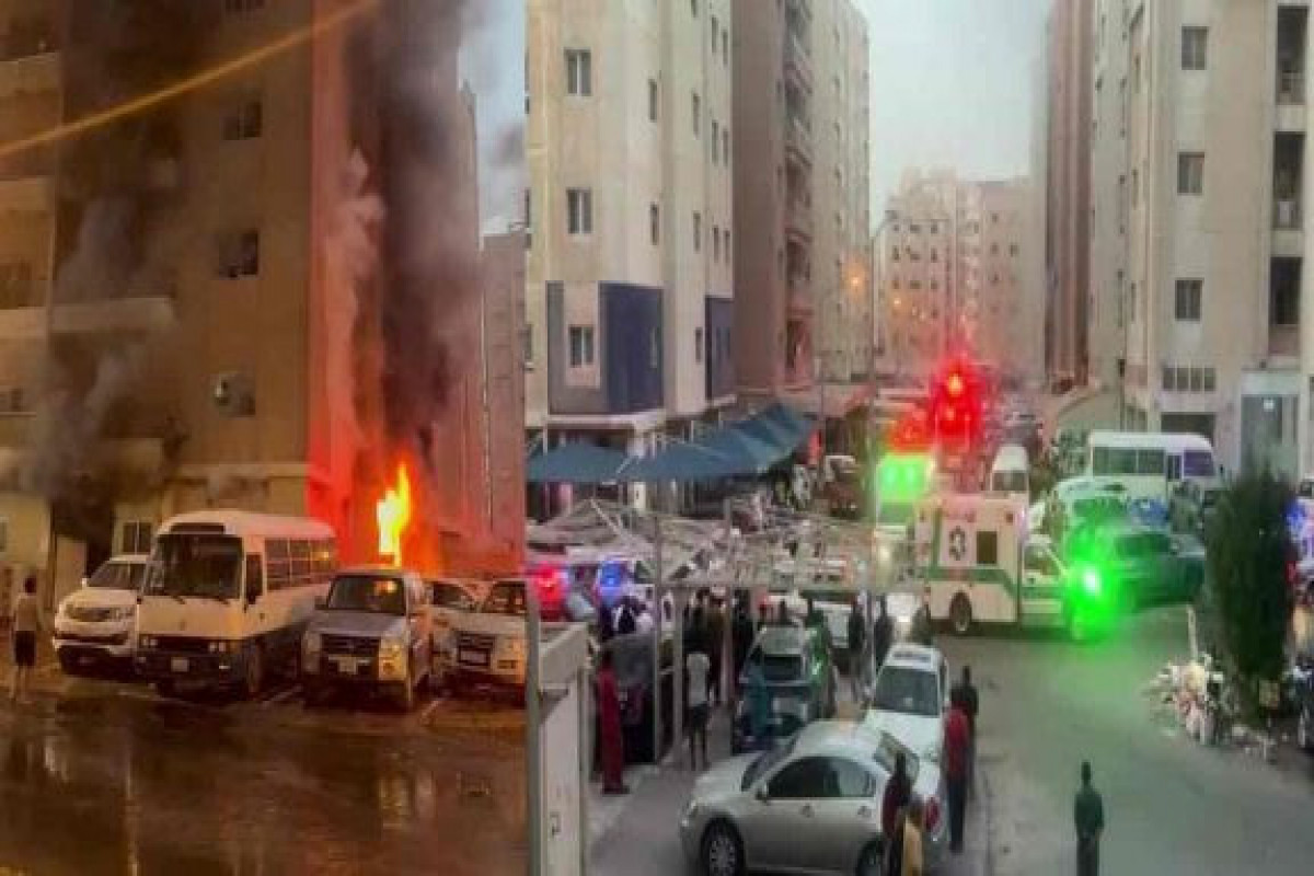 At least 41 die in a fire at a building housing workers in Kuwait