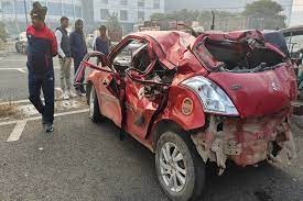 Four killed after speeding car hits power pole in Ranchi