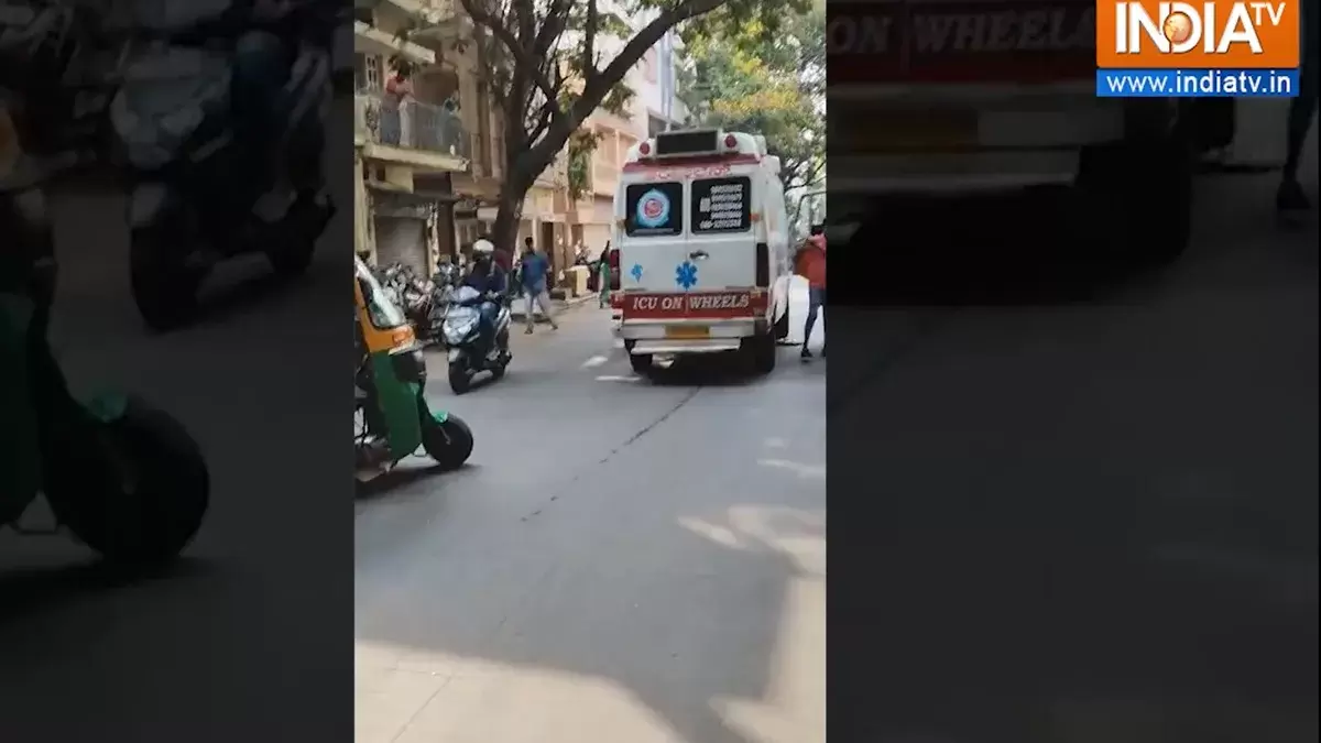 Bengaluru: One dead as speeding ambulance crashes into multiple vehicles