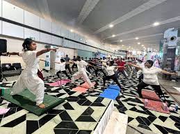 Mangaluru International Airport celebrates International Yoga Day