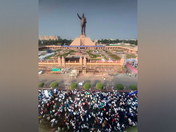 Andhra Chief Minister Unveils World's Largest Statue Of BR Ambedkar