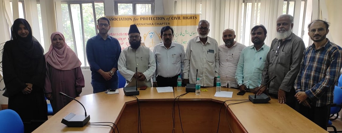 New executive formed for APCR Karnataka; Adv P. Usman and Mohammad Niyaz re-elected as President and Secretary respectively
