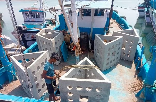 Karnataka launches artificial reef project to bolster fish population in Arabian sea; First phase inaugurates in Bhatkal
