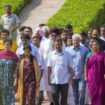 Kejriwal pays homage to Mahatma Gandhi at Raj Ghat before surrender, says exit polls are mind games