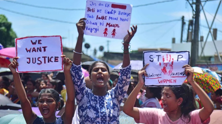 People take to streets in different parts of Assam to protest minor's gang-rape