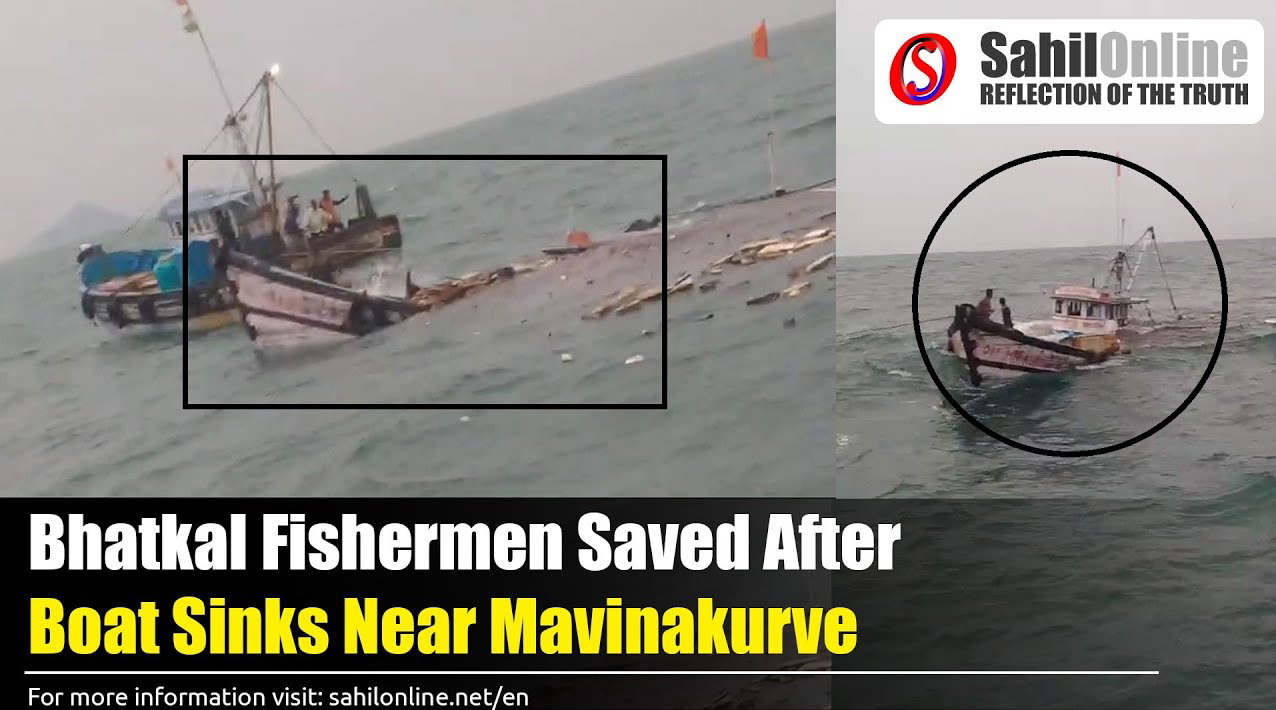 Bhatkal fishermen rescued after boat capsizes in Arabian Sea