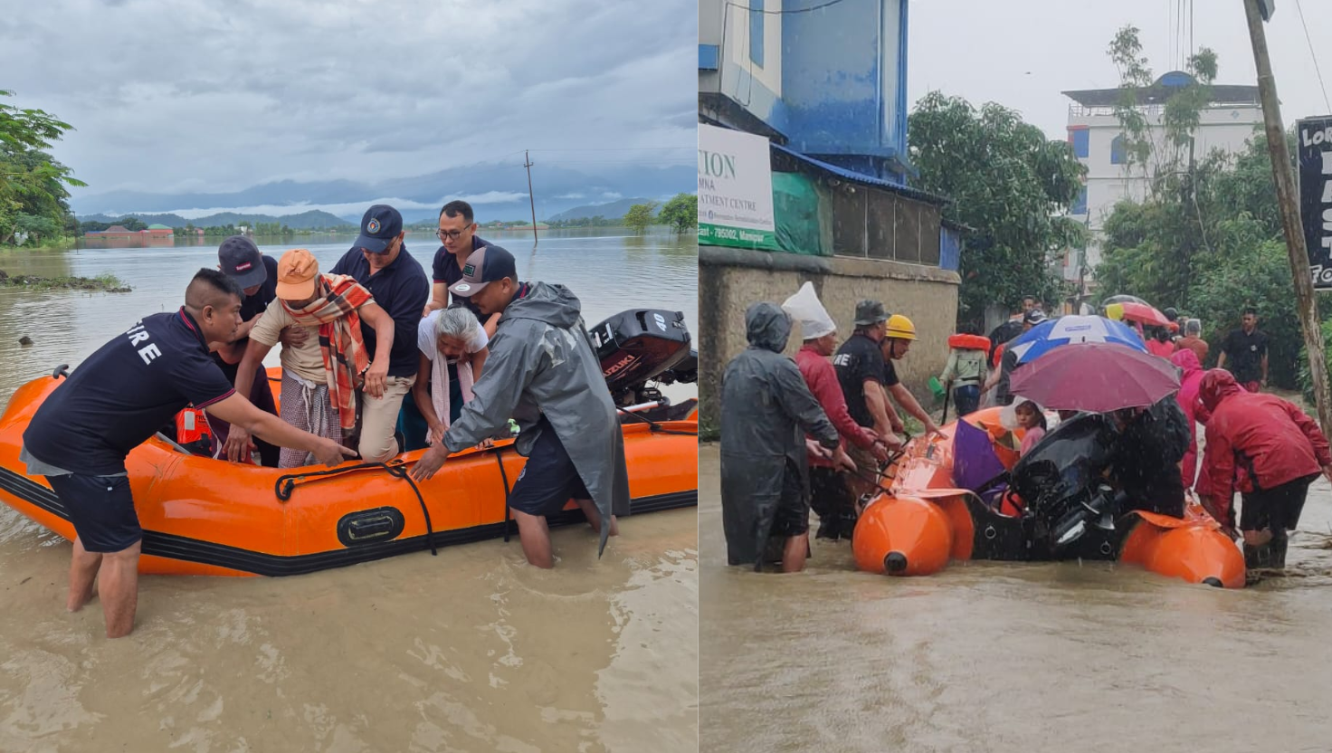 Heavy rains lash Manipur, affect 3,800 people and damage over 880 houses
