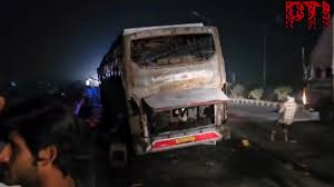 Eight killed, more than 20 injured as bus catches fire in Haryana's Nuh