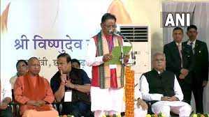 BJP’s Vishnu Deo Sai takes oath as Chhattisgarh chief minister