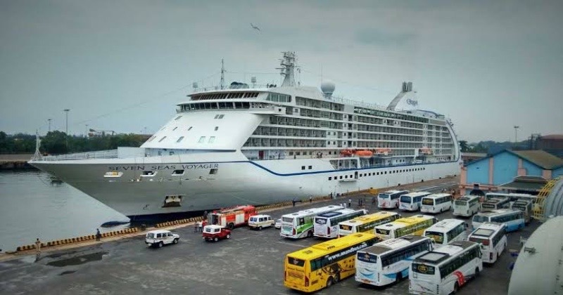 Eighth cruise vessel calls at New Mangalore Port