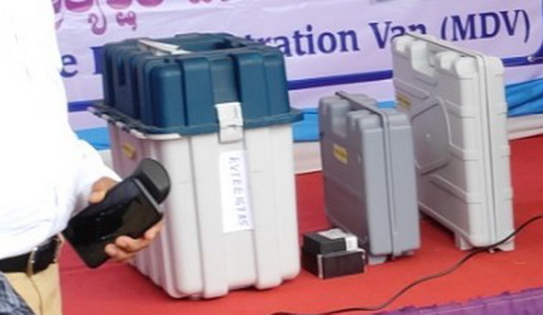 EVMs and VVPATs securely arrive in Bhatkal for upcoming Lok Sabha elections