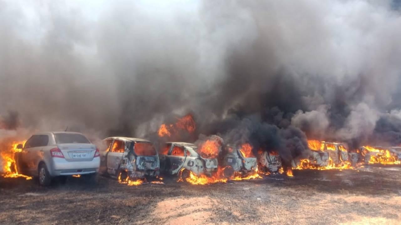 Fire Destroys 150 Seized Vehicles in Bengaluru