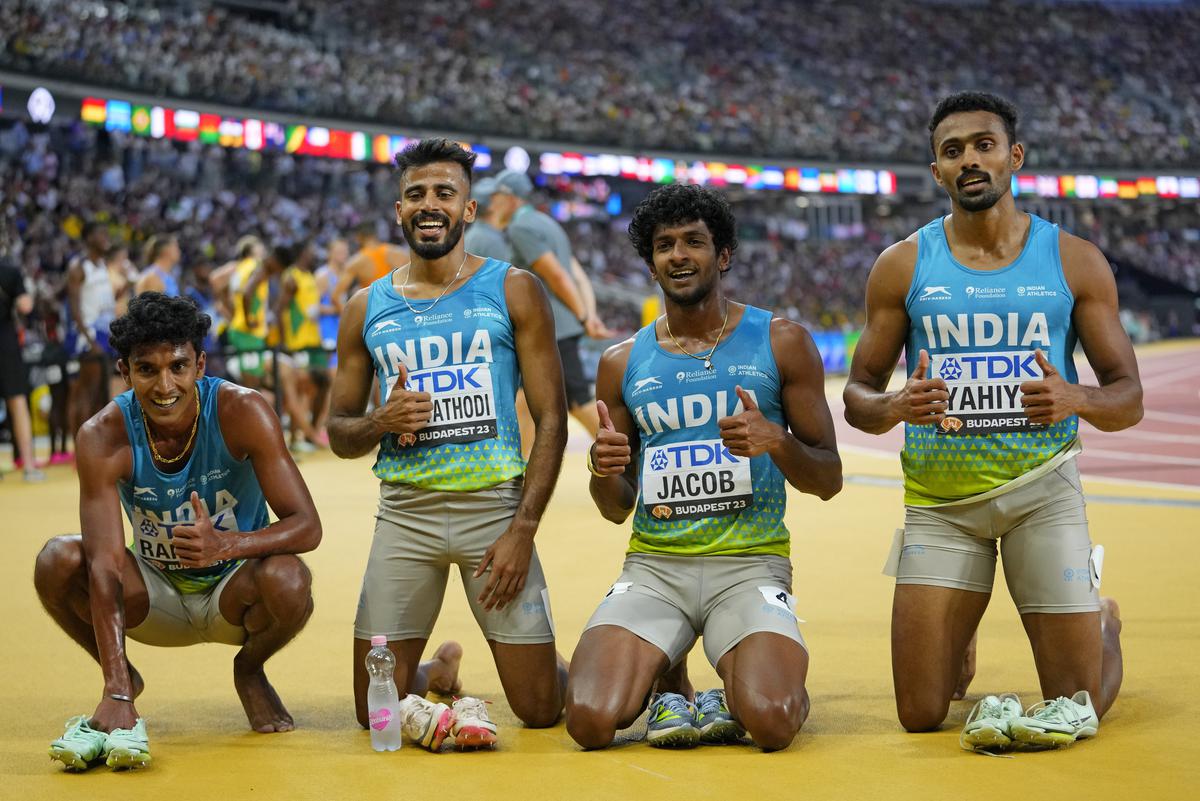 Men's 4x400m relay: India breaks Asian record, qualifies for Worlds final