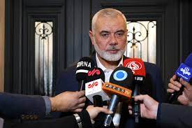 Top Hamas leader Ismail Haniyeh arrives in Cairo for talks on the war in Gaza