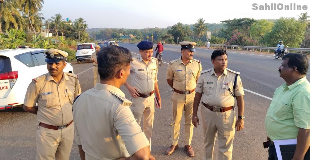 Uttara Kannada SP M. Narayan visits Bhatkal, reviews stalled NH work amid public protests