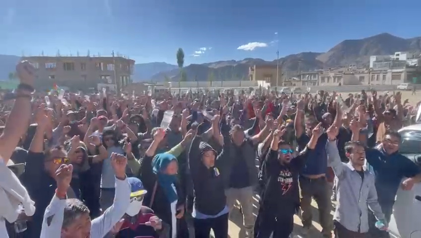 Leh-Protest