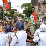BJP protest over Murshidabad violence turns chaotic as Union minister, party workers clash with police