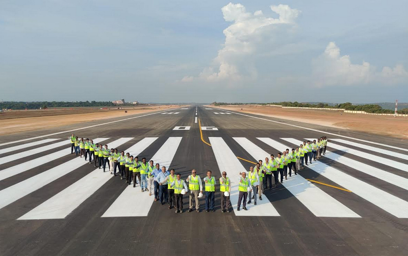 Mangaluru airport recarpets 2.45 km runway in 75 days