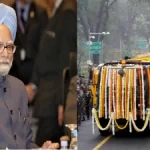 Former PM Manmohan Singh's Mortal Remains Arrive at Congress Headquarters in New Delhi