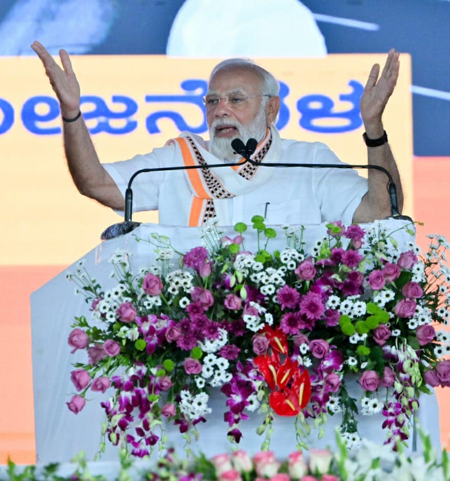 “Congress dreaming of digging Modi’s grave, but I’m busy improving lives of poor”: PM Narendra Modi in Karnataka