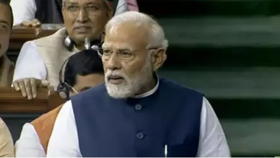 PM Modi Takes Aim at Opposition, Promises Prosperity, and Blames Congress in Fiery Parliamentary Speech