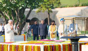 'May his thoughts enable...': PM Modi pays tribute to Mahatma Gandhi memorial at Raj Ghat