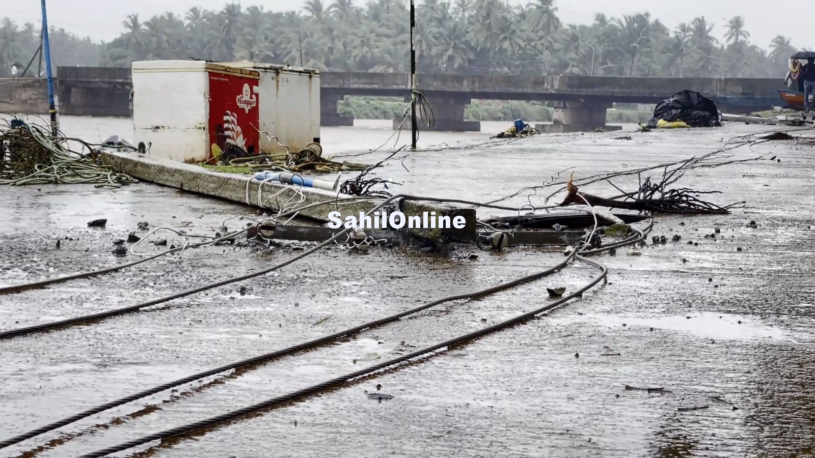 Trees, electric poles uprooted after heavy rain in Bhatkal