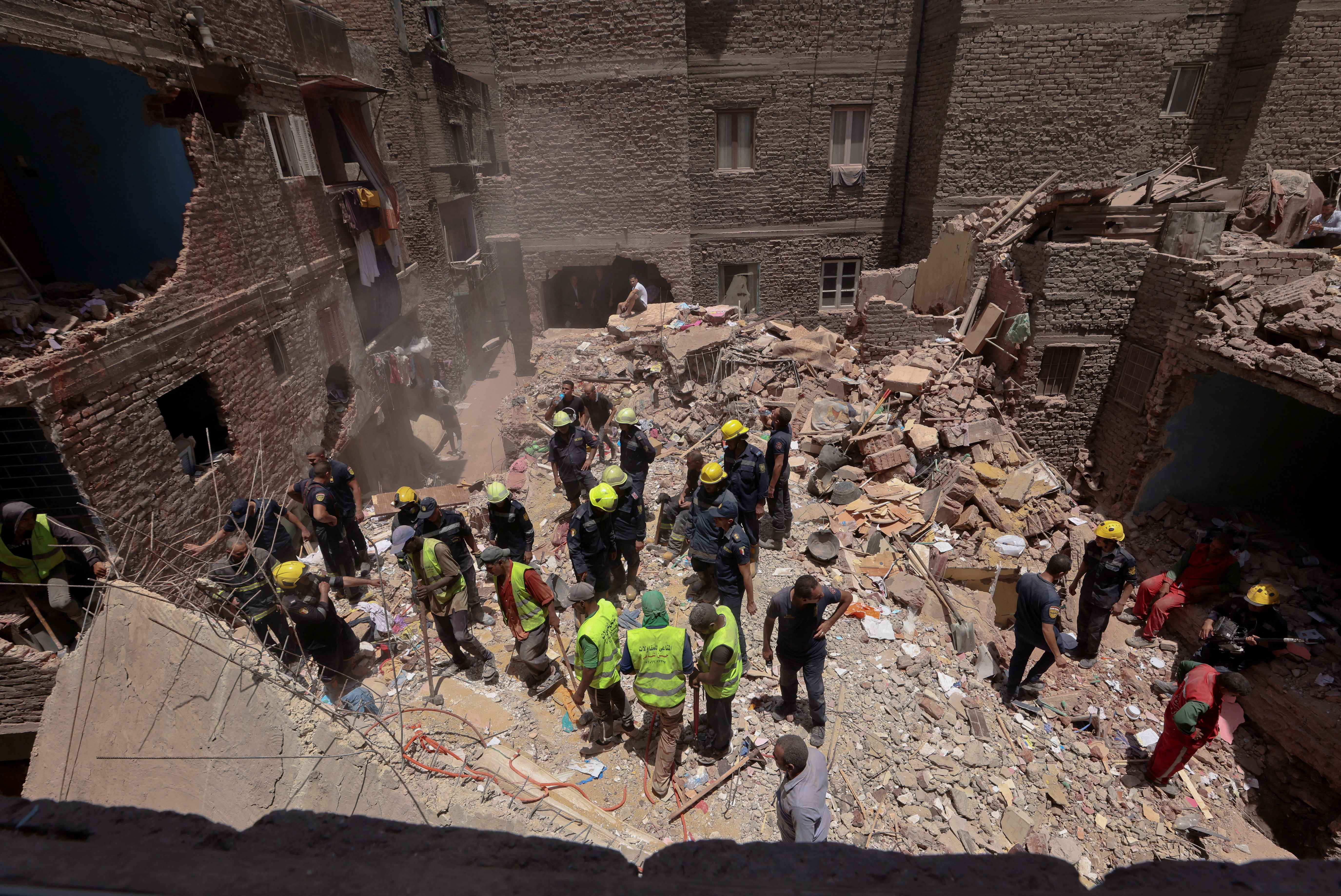 At least 13 killed in building collapse in Egypt's Cairo