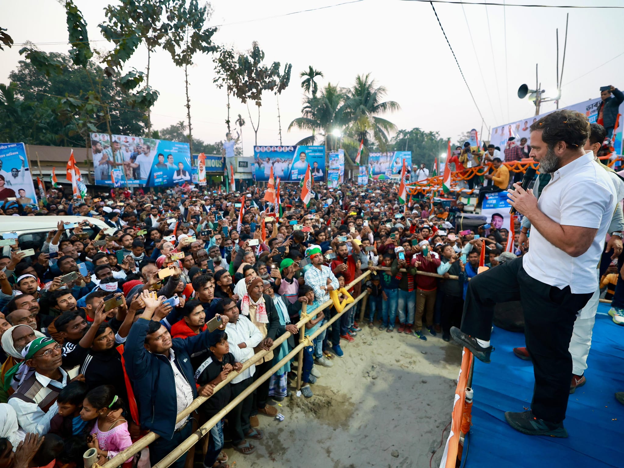 Rahul Gandhi Takes "Supari" Swipe At Himanta Sarma During Assam Yatra