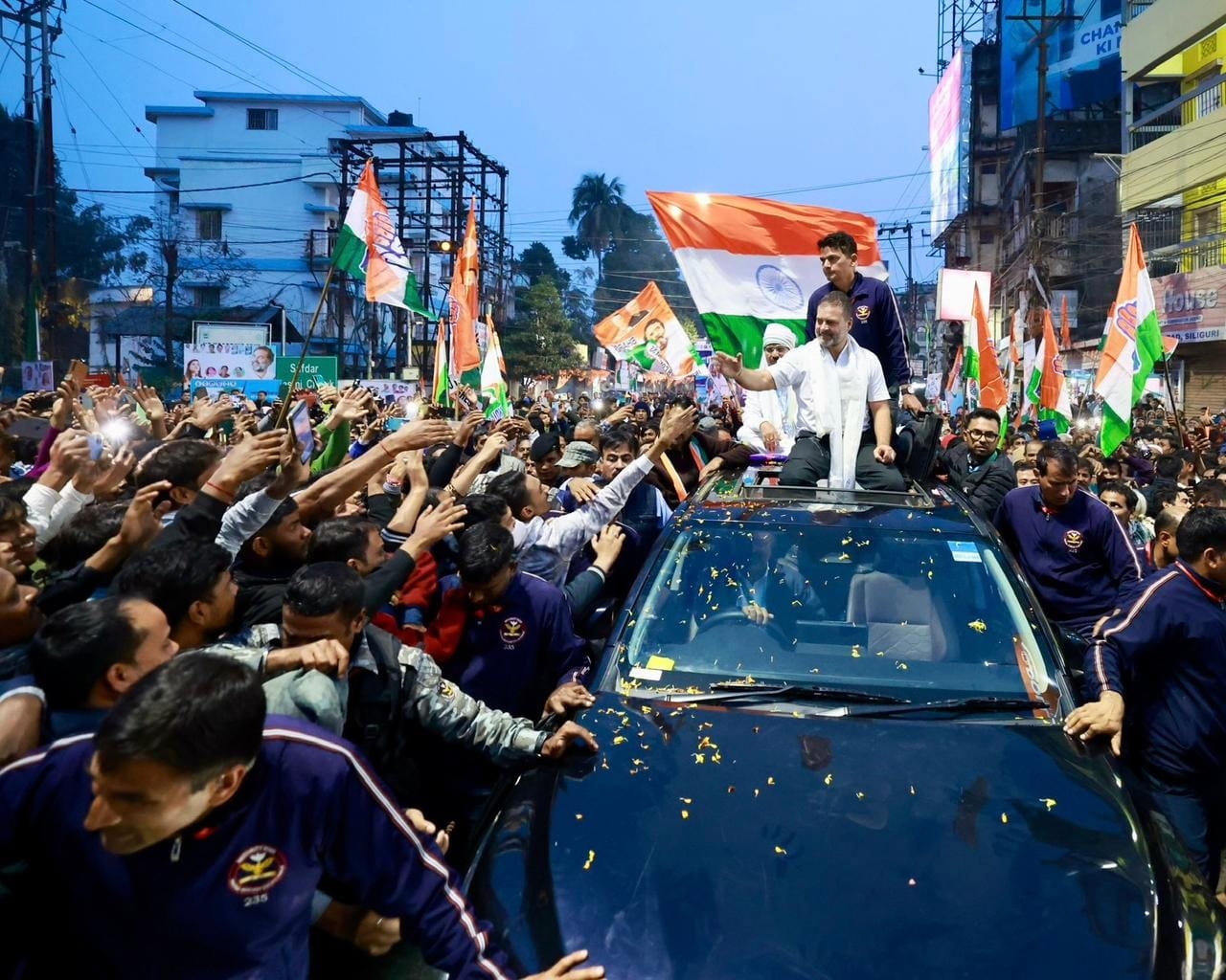 Rahul Gandhi’s ‘Bharat Jodo Nyay Yatra’ enters Bihar through Kishanganj