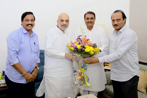 Ajit Pawar, Praful Patel Meet Amit Shah Amid Crisis Over Maratha Quota