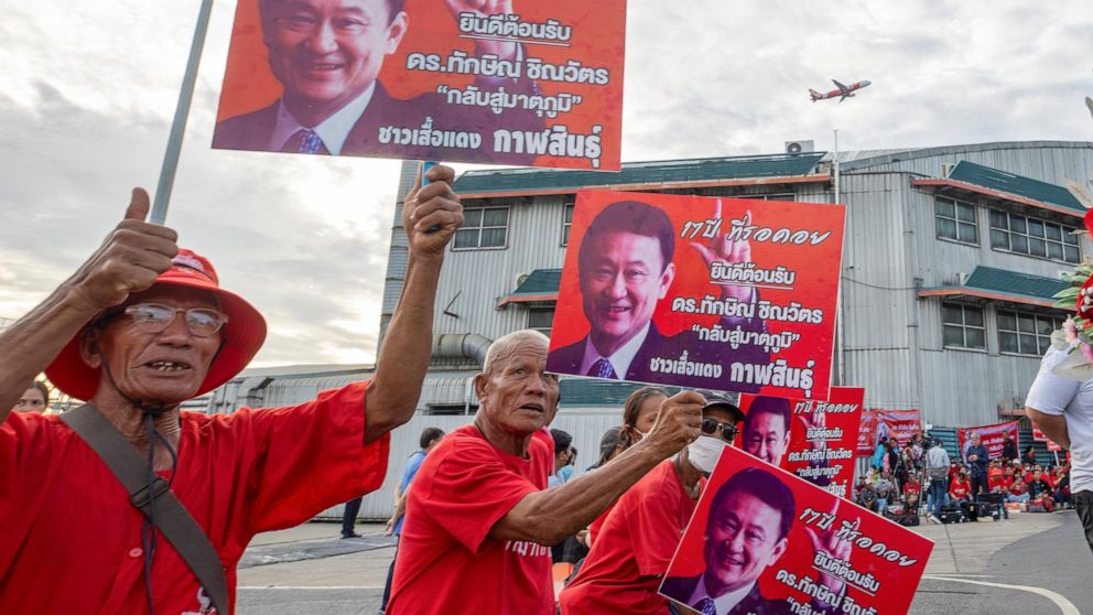 Former Thailand PM Thaksin Shinawatra returns from exile as his party seeks to form new govt