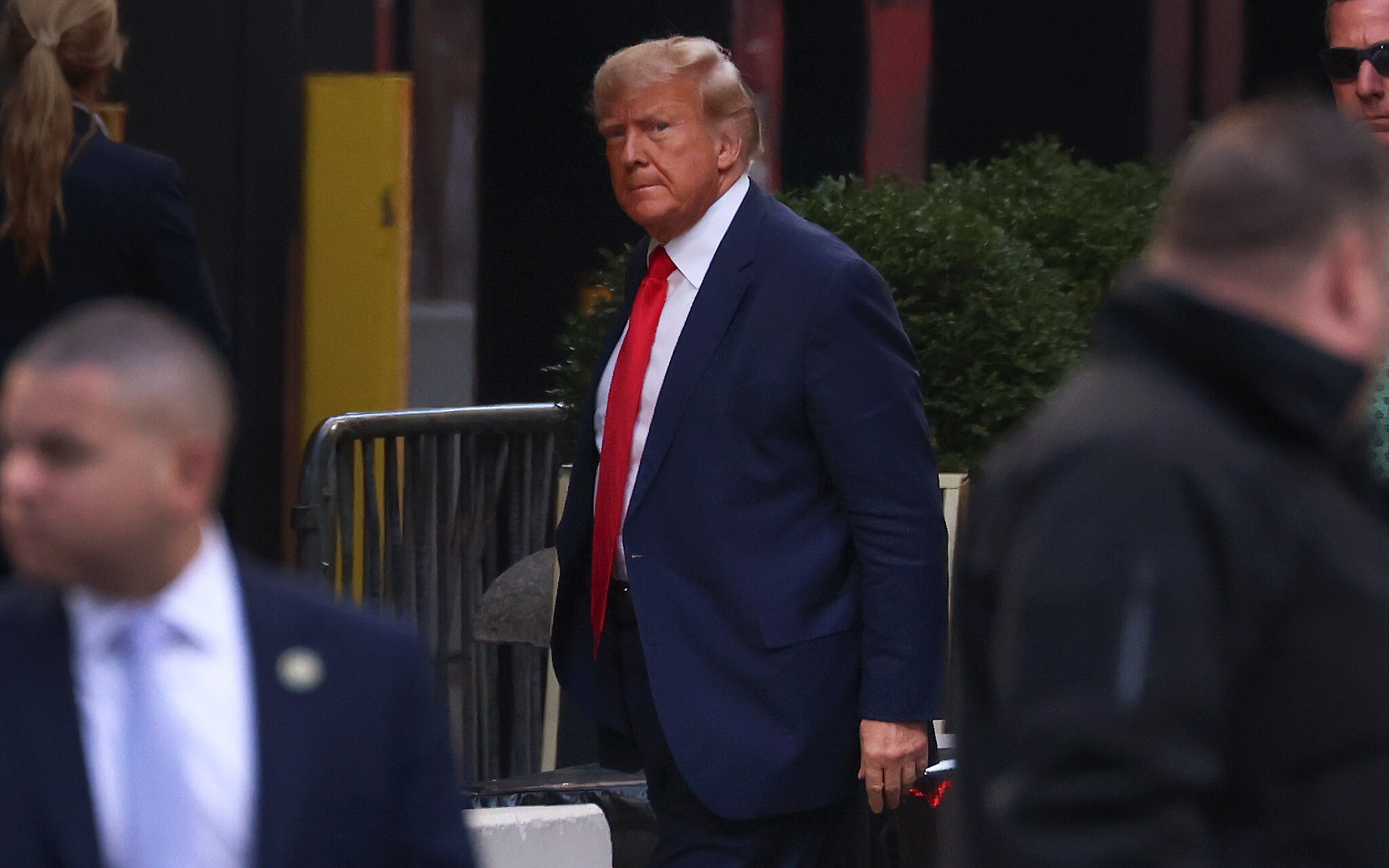 Ex-US President Donald Trump arrives in New York to face criminal charges