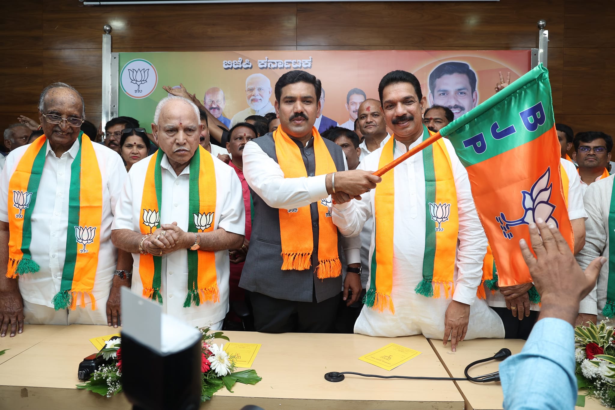 Yediyurappa’s son Vijayendra formally takes charge as Karnataka BJP president